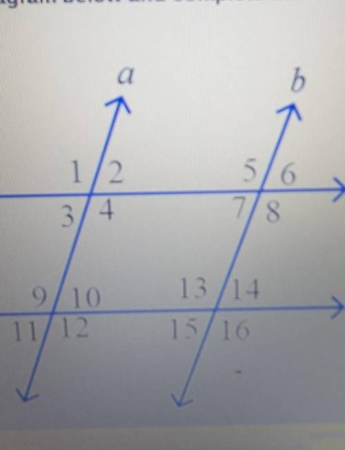 Given that line a is parallel to line b and that line c is parallel to line d, if m 13 = (12x22)° a