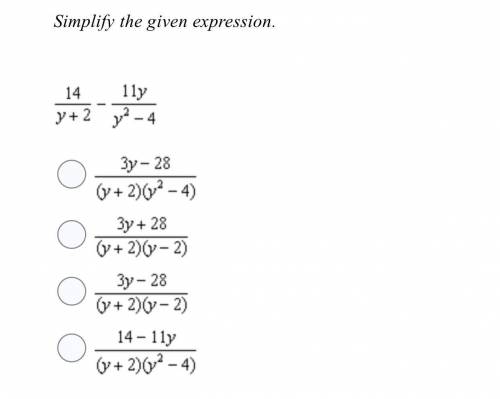 Simplify the given expression.