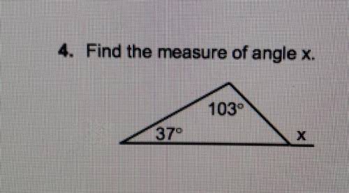 Find the measure of angle x