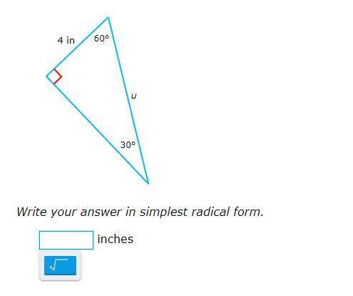 Can someone PLEASE PLEASE help me?!?! 
answer has to be in simplest radical form!