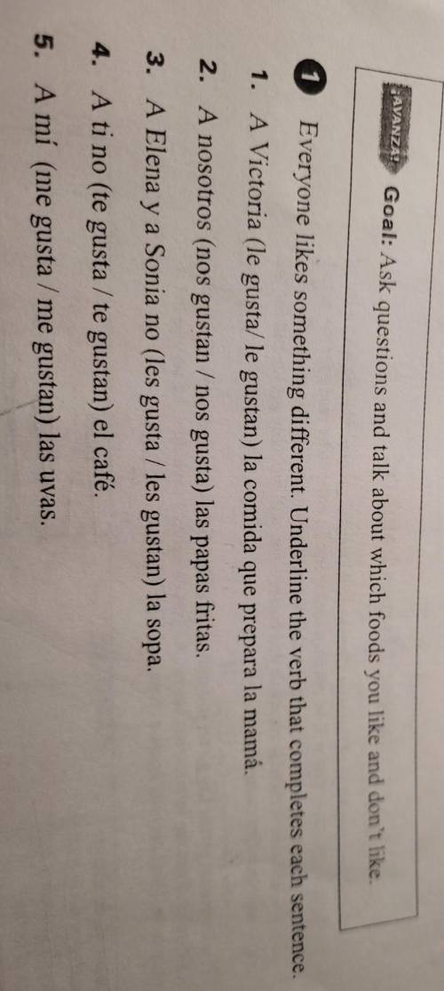 Spanish homework help please. I'm failing​