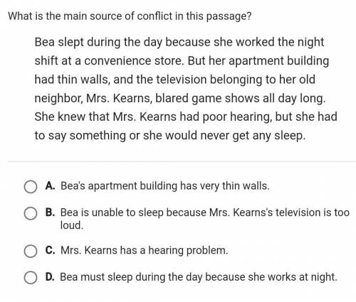 What is the main source of conflict in this passage?​