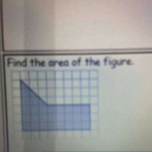 Find the area of the figure