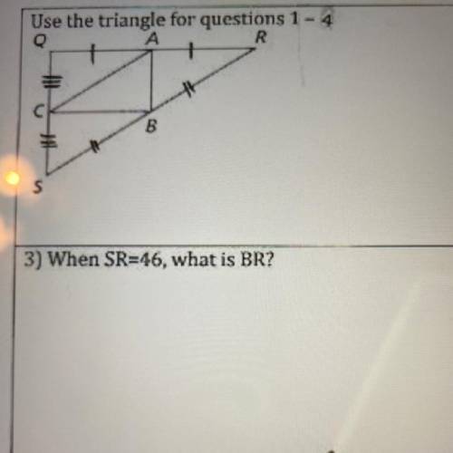 When SR=46 , what is BR