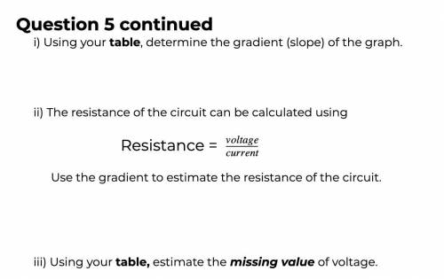 Please read the attached table and follow the information to use for the following questions