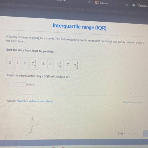 Find the interquartile range (IQR) of the data in the dot plot below,

songs
Songs on each album
i