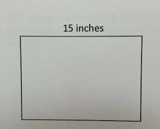 The rectangle shown below has a length 15 inches and perimeter P inches.

Which equation could be