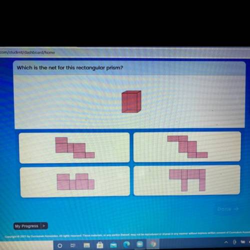 Which is the net for this rectangular prism ?