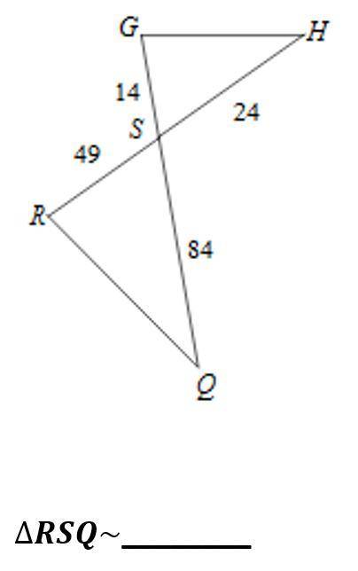 Need help quick!

Part A - Determine if the triangles are similar.
Part B - Complete the similarit