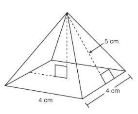 What is the surface area, in square centimeters, of the square pyramid?

Winner gets brainliest!!!