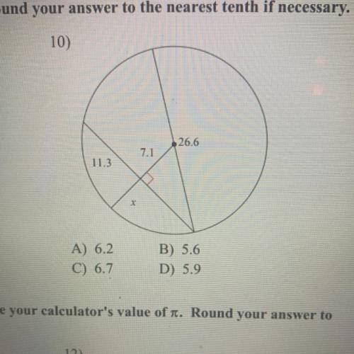 Find the length of the segment indicated