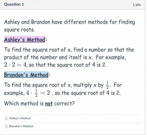 Please answer with an explanation on why whoever's method is wrong thank you