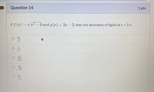 Just need help answering this calc question