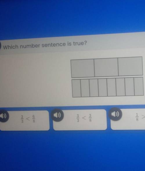 Which number sentence is true?​