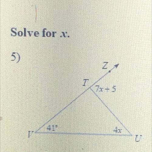 Can someone explain 
Solve for x ?
