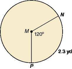 Find the radius r of the circle. Round your answer to the nearest tenth.