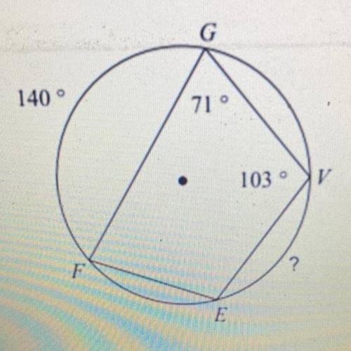 Find the missing angle measure, arc measure or solve for x. Show all work!!!