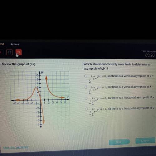 Which statement correctly uses limit to determine an isotope of g(x)