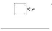 Area of square 
estimate to find the areas