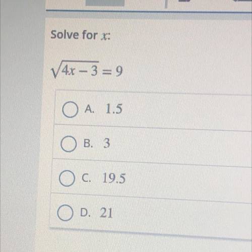 Solve for X
Please answer as fast as you can :)