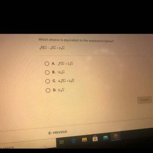 Which choice is equivalent to the expression below?