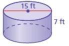 Find the volume of the cylinder. Round your answer to the nearest tenth.