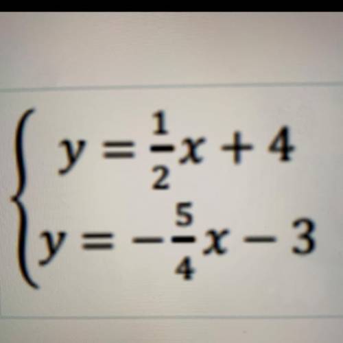 Solve the system of equations.
A. (3,2)
B. (-2,0)
C. (0, -2)
D. (-4,2)