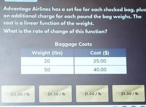 Advantage Airlines has a set fee for each checked bag, plus an additional charge for each pound the
