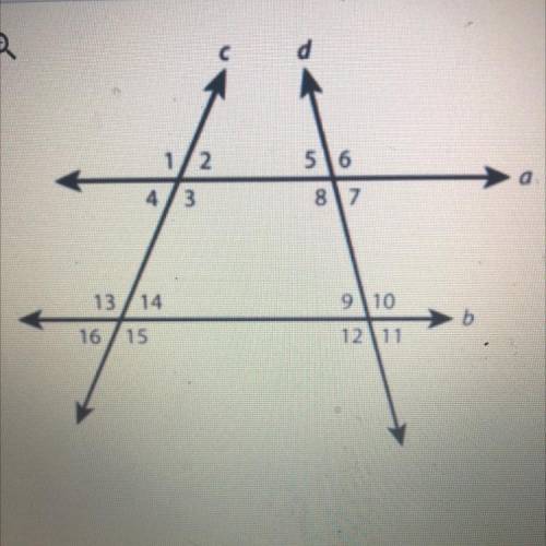 If m <1 = 115° and the m < 8 = 105°, what is the measure of angle 5?