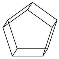 Identify this prism and describe it using the following vocabulary terms: base, edge, face, and ver