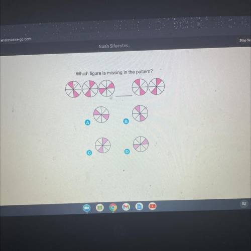 Which figure is missing in the pattern?