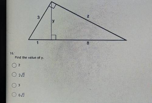 PLEASE HELP ASAP!!

find the value of y.22weridcheckthing2 36checkthing2​