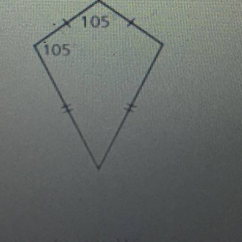 Classify the quadrilateral. Find the missing angle measure(s)