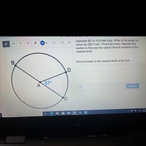 NEED HELP ASAP!!! round answer to the nearest tenth of an inch.
