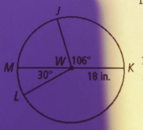 Use W below to answer 14-18. Leave your answers in terms of n. 14. What is the Measure of KL? 17. W