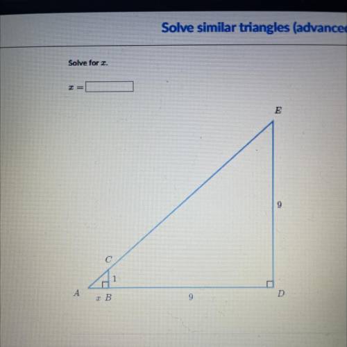 Solve for I.
=
E
9
C
1
LA
D
IB
9