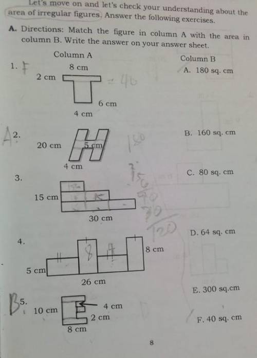 What are the area of these irregular figures?