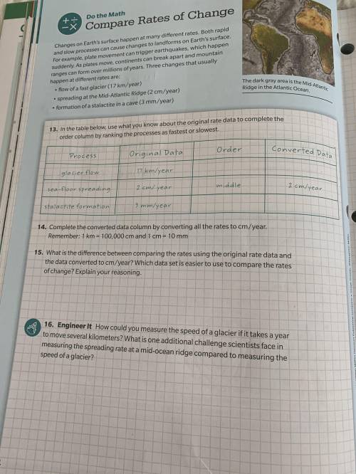 Do the math Compare rates of change
Please help me