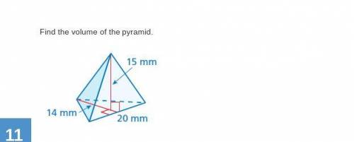 Find the volume of the pyramid.