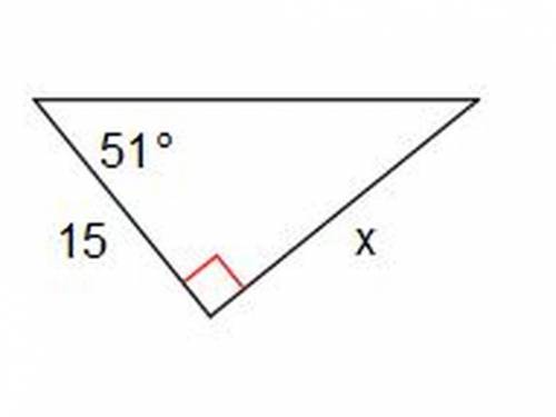 HELPP PLISS

Which Trig ratio should be used to find the missing side?
A.Sin
B.Cos
C.Tan