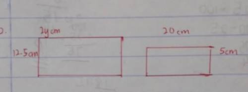 The diagram shows two rectangles which have the same area . Find the value of y.​