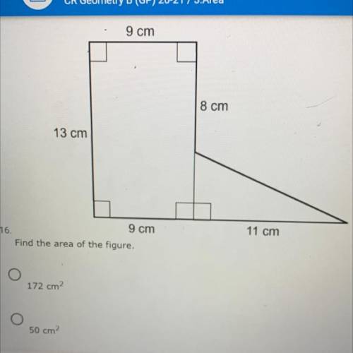 What is the area of this figure?