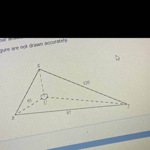 A triangular pyramid is formed from three right triangles as shown below.

Use the information giv