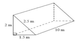 Calculate the surface area of the following prism

I will give brainliest too 
In case you need fo