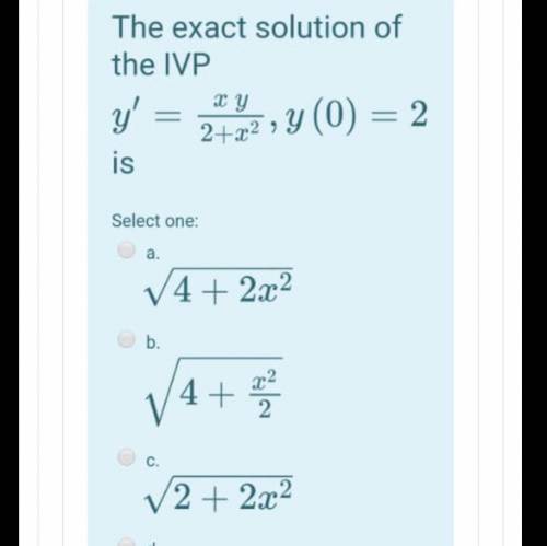 D.sqrt(2+x^/2)
Solve this question please
