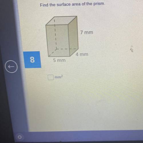 Find the surface area of the prism.