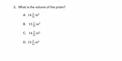 What is the volume of the prism?