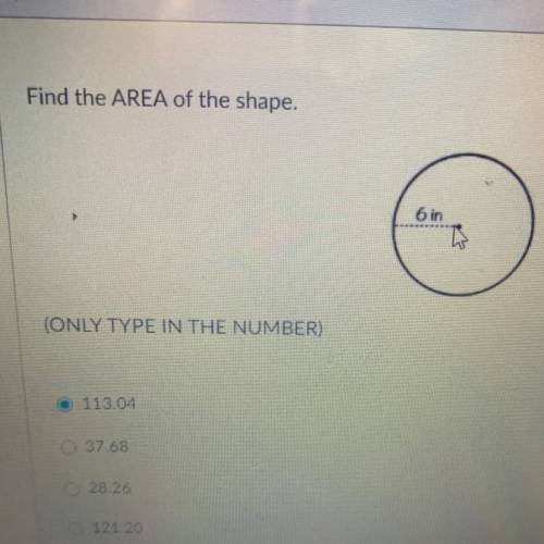 What’s the area of the shape?