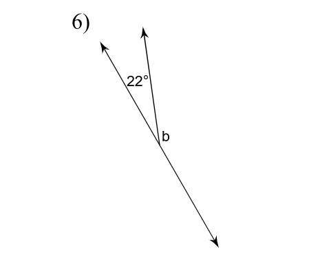 Name the angle relationship. Find the measure of angle b.