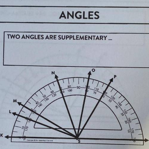 Which two angles are supplementary